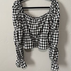 H&M checkered top